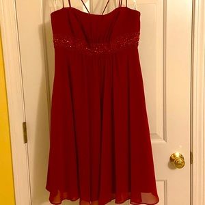 Apple Red David’s Bridal Dress